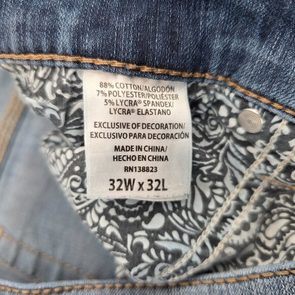 Cody James  Night Hawk Basic Medium Wash Slim Stretch Men Denim Blue Jean 32x32 - Picture 5 of 9